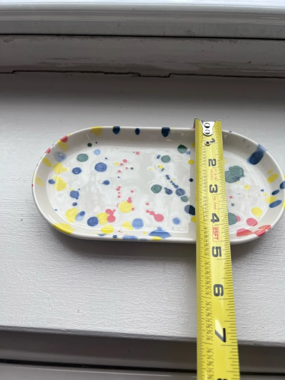 Multicolor Confetti Ceramic Plate/ Small Tray